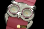 CH110A - Owl Watch Ladies SS/ST White Swiss Qtz