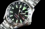 OMG0019A - Omega SeaMaster GMT SS Black (2004)