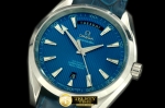 OMG0308 - Aqua Terra Day/Date SS/LE Blue Swiss 2836