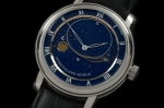 PP0076D - Skymoon Automatic SS/LE Blue Asian 2813 21J