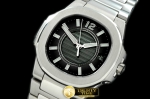 PP0085B - Nautilis Ladies SS/SS Black Swiss Eta Quartz 1:1