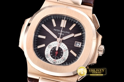 PP0202D - 5980 Nautilis Chrono RG/LE Brown BP A-7750