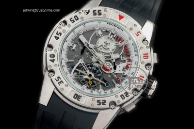 RM008B - Diver Chrono Tourbillon SS/RU/Wht Asia 2813