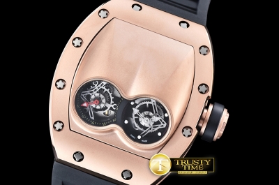 RM0103C - RM053 Pablo MacDonogh Tourbillon RG/RU Blk A2824