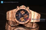 Audemars Piguet Royal Oak Chrono Full Rose Gold With Blue Dial 7750 Automatic 26331OR.OO.1220OR.01