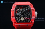 Richard Mille - RM 35-02 RAFAEL NADA PVD/RU Skeleton Red Strap Miyota 9015