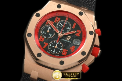 AP0147 - Royal Oak Chronograph RG/LE Black A-7750