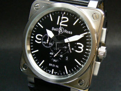 BR012 - Bell Ross 42mm SS Chronograph - OS20 Working Chrono