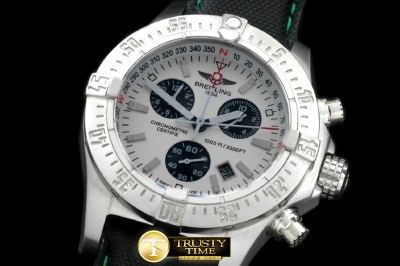 BSW0269E - Seawolf Chrono SS/NY White Stk Swiss Eta Qtz 251.262