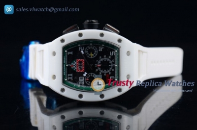 Richard Mille RM 011 Felipe Massa Chrono Cer/PVD/RU Black Swiss Valjoux 7750 Auto