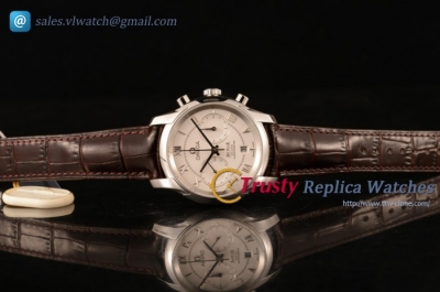 Omega - De Ville Co-axial Chronograph SS/LE White Dial Clone Omega 9300 Auto (EF)