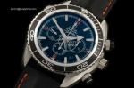 OMG0104B - Planet Ocean 45.5 Chrono SS/LE Blk/Bez/Org 7750 Mod