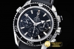 OMG0457E - Planet Ocean Chrono SS/RU Black JHF A-7750