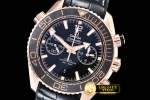 OMG0468B - Planet Ocean Chrono RG/RU Black Asia7750 Mod 9301