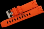OMGACC007A - Rubber Strap For 45mm Planet Ocean - Orange (22mm)