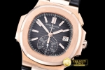 PP0210B - 5980 Nautilis Chrono 18K Wrapped RG/LE Black BP A7750