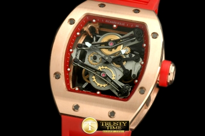 RM065A - Bubba Watson Tourbillon RG/RU Red Swiss Qtz