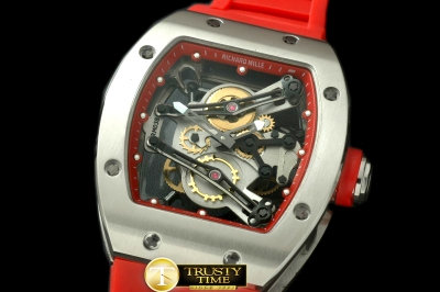 RM067A - Bubba Watson Tourbillon SS/RU Red Swiss Qtz