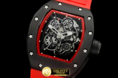 RM076E - RM055 Bubba Watson Tourbillon CER/PVD/RU Custom Skeleto