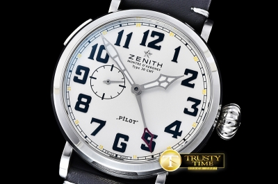 ZEN022B - Pilot Montre Type 20 GMT SS/LE White Asia 23J