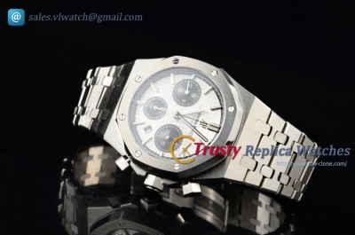 Audemars Piguet - Royal Oak 41MM Chronograph SS/SS White Stk Swiss 7750