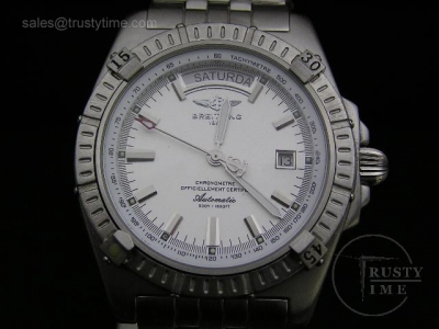 BB006B - Breitling Chronomat SS White