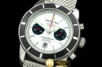 BSW0157A - Superocean 2010 Heritage Chrono SS/ME White A-7750