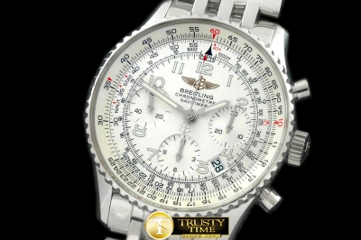 BSW0289A - Navitimer SS/SS White Num 7750