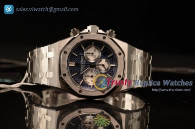 Audemars Piguet - Royal Oak Chronograph Blue Dial SS/SS Swiss Valjoux 7750 Auto (JH)