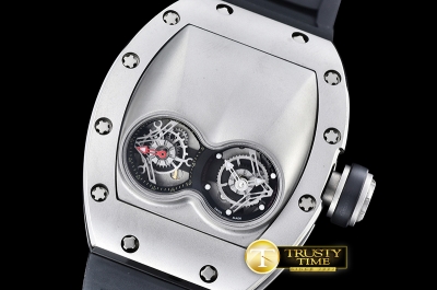 RM0103E - RM053 Pablo MacDonogh Tourbillon SS/RU Blk A2824