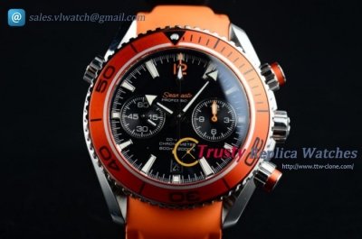 Omega Seamaster Planet Ocean Chrono SS/RU Orange Stk Clone Omega 9300 Auto