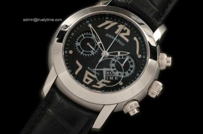 AP0078C - Globe Chronograph SS/LE Black Asia 7750