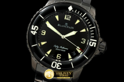 BLP023B - 50 Fathoms PVD/PVD Black Asian 2824