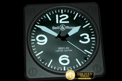 BRACC006A - BR01-92 Black/White Wall Clock 30mm