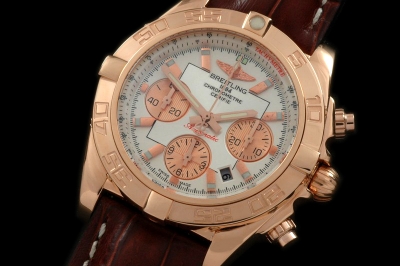 BSW0114A - Chronomat B01 RG/LE White Sticks A-7750