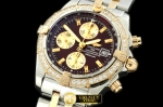 BSW0145E - Chronomat Evo SS/YG Brown Sticks A-7750 28800