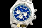 BSW0270F - Chronomat B01 SS/RU Blue Stick Jap OS20 Qtz