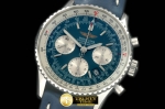 BSW0290F - Navitimer SS/LE Blue Sticks 7750