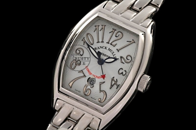 FM022B - Ladies Conquistador SS White/Silver Num - Asia Auto