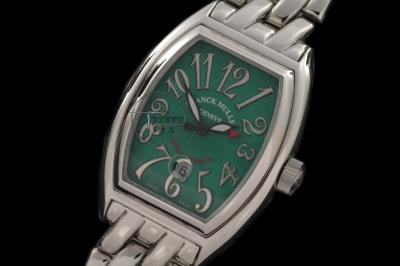 FM022H - Ladies Conquistador SS Green/Silver Num - Asia Auto