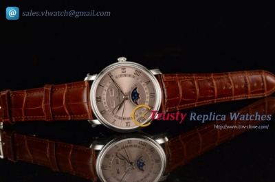 Blancpain - Villeret Moonphase & Complete Calendar Grey Dial SS/LE Miyota 9015 Auto (EF)