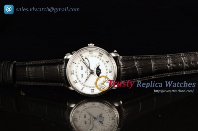Blancpain - Villeret Moonphase & Complete Calendar SS/LE White Dial Miyota 9015 Auto (EF)