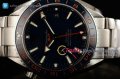 Omega - Seamaster Planet Ocean 600M Co-axial GMT SS/SS Blue Dial 1:1 Clone Omega 8605 Auto (KW)