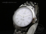 OMG0023SW - Omega SeaMaster Midsize SS White - Swiss ETA