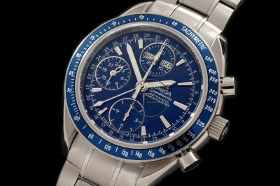 OMG0088A - Speedmaster Day Date 3220.80.00 SS/SS Blue A-7751