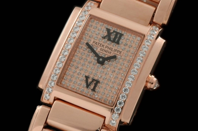 PP038B - Ladies 24 Hours SS Full Diamonds Dial Swiss Qtz