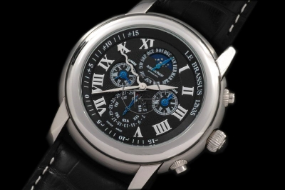 AP0038B - EQ Time Perpetual Calender SS Black - AsiaAuto