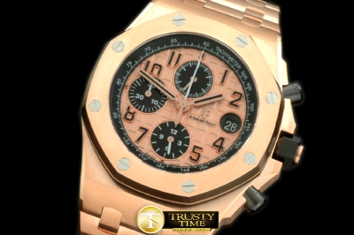 AP0253A - 2014 Royal Oak Chrono 26470 RG/RG Gold A-7750 Sec@12