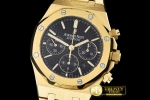 AP0358B - Royal Oak Chronograph Ref 26320 YG/YG Black A-7750