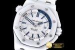 AP0378F - Royal Oak Diver CER/RU White/Blue JHF A2813 Mod3120